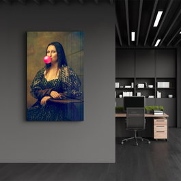 Wallity Pintura Decorativa de Vidrio Templado Multicolor 35 x 55 cm